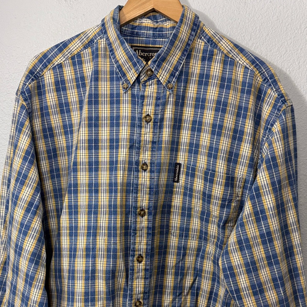 Vintage Abercrombie & Fitch Men's Plaid Checkered Shirt